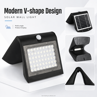 Applique murale LED solaire 4W de style européen avec entrée CC et brevet mondial