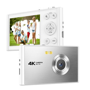 Cámara Digital Súper Delgada 4K Portátil de Enfoque Fijo CMOS SD, Cámara Compacta Económica para Fotos y Vídeos, con Batería Recargable de 2-3 Pulgadas - Product Image 2