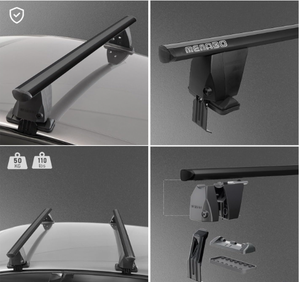 2019-2024 <span class=keywords><strong>pour</strong></span> Hyundai Kona EV <span class=keywords><strong>antivol</strong></span> noir barres de toit en aluminium barres transversales supérieures voyage Kayak canoë Surf accessoires extérieurs - Product Image 3