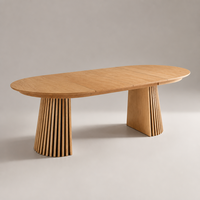 Table à manger en bois massif de style scandinave, design rétractable, gain de place, table de cuisine, tableau des ventes, best-seller