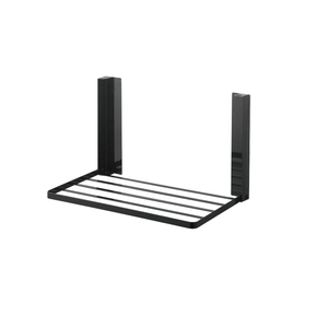 <span class=keywords><strong>Acciaio</strong></span> nero senza installazione portasciugamani <span class=keywords><strong>bagno</strong></span> ripiano ripiano pieghevole a parete lavabiancheria <span class=keywords><strong>porta</strong></span> portaoggetti magnetico - Product Image 6