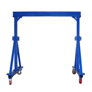 Tinggi disesuaikan Gantry Crane, 6000 Lbs kapasitas, 10 'panjang X 8 "balok tinggi Mobile Gantry derek - Product Image 2
