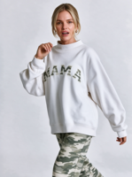 Sweat-shirt à col montant pour femme en viscose à pois, molleton de coton, coupe ample, style streetwear décontracté