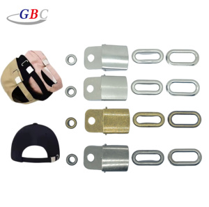 Clip classique en gros d'usine directe 4 pièces boucle en acier inoxydable sangle <span class=keywords><strong>à</strong></span> oeillet boucle <span class=keywords><strong>à</strong></span> clip réglable baseball écologique - Product Image 1