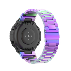 <span class=keywords><strong>Correa</strong></span> de Reloj de Metal de Repuesto con Tres Cuentas de Acero para Reloj Inteligente Huami <span class=keywords><strong>Amazfit</strong></span> T-Rex Pro/<span class=keywords><strong>Amazfit</strong></span> T-Rex, Accesorios - Product Image 2