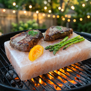 Premium Quality Slabs Himalayan Salt Cooking Slab Plates <b>Tray</b> <b>circle</b> Shape Salt Block Carved Technique for Home Decoration - Product Image 1