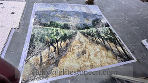 Art <span class=keywords><strong>mural</strong></span> personnalisé <span class=keywords><strong>en</strong></span> mosaïque, carreaux faits à la main, art <span class=keywords><strong>mural</strong></span> moderne <span class=keywords><strong>en</strong></span> verre, décoration de luxe <span class=keywords><strong>en</strong></span> mosaïque pour salle de bain - Product Image 3