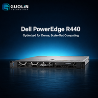 Serveur Dell Rack PowerEdge R440 1U d'occasion reconditionné, serveur d'entreprise à double socket pour déploiement en centre de données