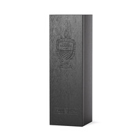 Boîte d'emballage de vin en carton recyclable Bouteille unique Paulownia Flip Cover Personnalisation pour jus de thé