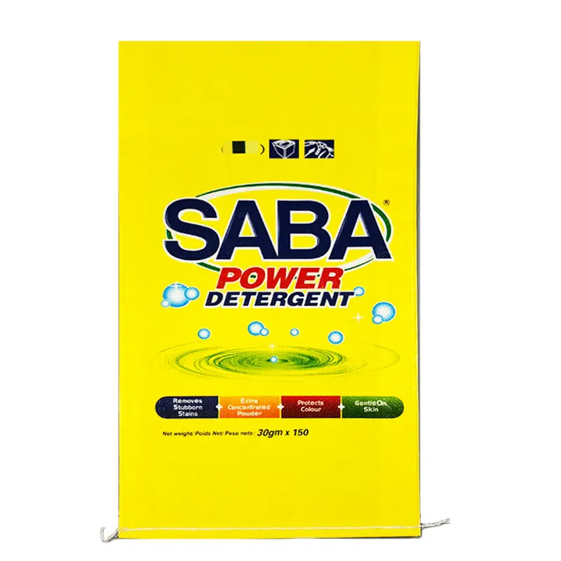 mincheng high quality logo 10kg 15kg detergent powder bag heavy power detergent packaging bags big wash powder bag pp woven sack