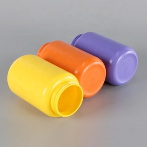 Customized Capsule <b>Bottle</b> Orange Purple Yellow Pharmaceutical Packaging HDPE Plastic <b>Pill</b> Jar For Health Products With Screw Cap - Product Image 2