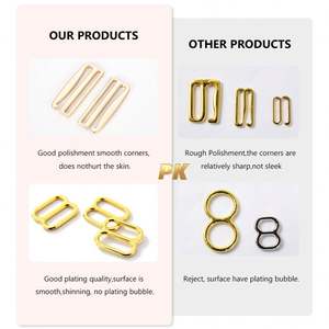 สายรัดและตัวปรับเลื่อนสายรัดชุดชั้นในทำจากอัลลอยขนาด6-30มม. 38มม. ตกแต่งสดใส - Product Image 3