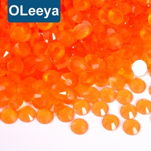 Oleeya – Strass en résine à dos plat, non thermocollant, de 2 mm à 6 mm, pour décoration d'ongles, de téléphones et de bijoux (emballage en vrac) - Product Image 1