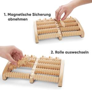 Rodillo de masaje de pies de madera Premium Herramienta de alivio del cuerpo para el hogar y la Oficina para la prevención del dolor - Product Image 5