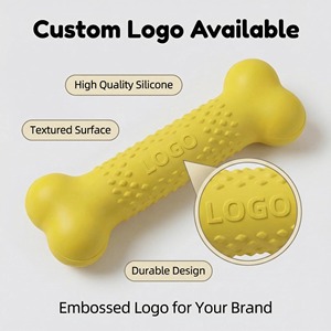 Jouet à mâcher pour chien en caoutchouc naturel, design personnalisé, os résistant pour mâcheurs agressifs, bâtonnet dentaire longue durée / Logo personnalisé - Product Image 5