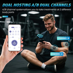 Unidade de Massagem Corporal Personalizada com Controle Independente para Seis Aparelhos, 26 Modos, 3 em 1 <span class=keywords><strong>Tens</strong></span> Ems - Product Image 4