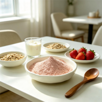Poudre de jus de rose instantanée 100 % naturelle en gros pour boissons, thé au lait et boissons fonctionnelles