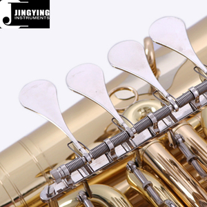 Instruments à vent en laiton 2023 Jingying Music, corps en laiton laqué doré Piston en <span class=keywords><strong>cuivre</strong></span> blanc nickel <span class=keywords><strong>Tuba</strong></span> à 4 touches - Product Image 5
