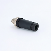 Connecteur circulaire mâle IP67 KRONZ M12 à 4 broches codées A - Prise plastique à fixation sur site avec borne à vis, droite ou à angle droit