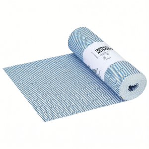 Rotolo di panni per la pulizia universali 8 m in poliestere blu fantasia per uso generale - Product Image 2
