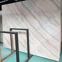 Boîtier de marches d'escalier droites et d'élévation en pierre de Quartz de marbre naturel