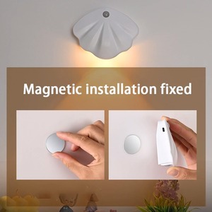 Nueva Lámpara de Pared Interior Magnética sin Cables, Lámpara con Número de Casa, Lámpara LED Inteligente Recargable con Sensor de Movimiento, Luz Nocturna - Product Image 2