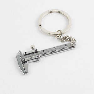 Draagbare mini-zinken legering metalen ringliniaal mode schuifmaat sleutelhanger <span class=keywords><strong>offset</strong></span> meetinstrument hardware accessoires - Product Image 2