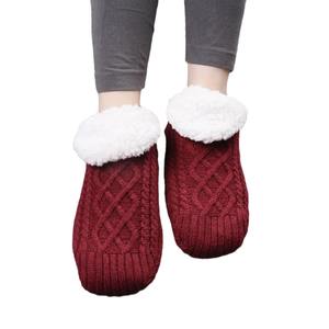 Wholesale Thickened Thermal Women Mens Slipper <b>Socks</b> New Winter Warm Short Cotton Home Sleeping <b>Soft</b> Non <b>Grip</b> Fuzzy Floor <b>Sock</b> - Product Image 3