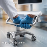 Optimisez les environnements de soins de santé grâce au chariot informatique médical polyvalent pour hôpitaux de Keling Medical