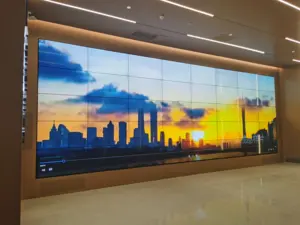 LCD Video Wall Indoor Advertising Display Monitor 55 Inch 3.5MM Bezel Splicing Screen With LG Panel