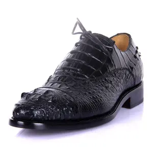 2023 New Factory Wholesale Crocodile Leather Handmade Men's Shoes Business Dress Leather Shoes