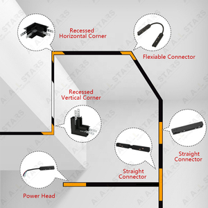 Accessoires pour système d'éclairage sur rail magnétique, spots encastrés sur rail, alimentation <span class=keywords><strong>LED</strong></span> 48V, <span class=keywords><strong>transformateur</strong></span> - Product Image 6