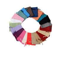 Sacs à cordon personnalisés en coton biologique et jute, petits sacs cadeaux à paillettes pour artisanat, prix raisonnable, recyclables, sérigraphiés