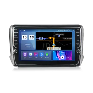 Navifly CarplayGPSナビゲーションforPeugeot 208 2008 2013-2017 WIFI DSP RDS Android 4G Autoradio Audio 2din DVDプレーヤーステレオなし