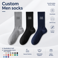 Chaussettes décontractées pour hommes, design personnalisé OEM, coton peigné de qualité supérieure, douces, respirantes, absorbant la transpiration, écologiques, chaussettes d'été pour hommes