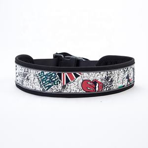 Cinta reflectante de cuero PU Diseñador de impresión con <span class=keywords><strong>collar</strong></span> de perro Accesorios de moda para mascotas Collares de cuero de lujo para perros y Mascotas - Product Image 1