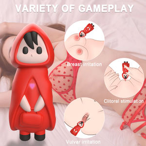 16 frekuensi lompat untuk penggetar telur untuk wanita merah kecil gadis payudara klitoris dan Vulvar stimulasi iritasi bantuan Vibrato - Product Image 2