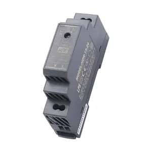 MiWi HDR-15-24 การติดตั้งราง DIN บางเฉียบ 120V/220VAC ถึง 24VDC 15w แหล่งจ่ายไฟ LED