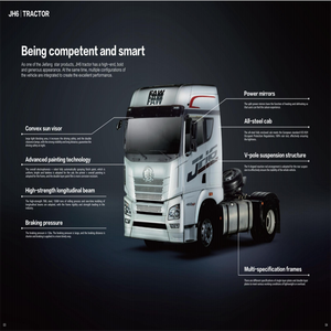 Vente en gros de nouveaux camions tracteurs électriques Faw Carburant diesel Euro 5 Emissions Moteur Weichai Suspension pneumatique automatique Siège conducteur - Product Image 2