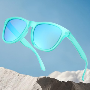 <strong>TAC</strong> Polarized UV400 Full Frame Cycling Sunglasses Same Style Frog-<strong>Skin</strong> Model Outdoor Hiking Rainbow-Tinted Gold Unisex New - Product Image 2