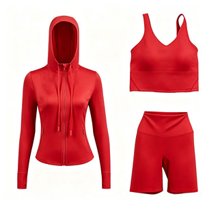 Gym Sports Bras Leggings Shorts Skirt Sets Women With Logo Red Cheetah Print Gold Zipper Running Clothing Activewear 1 Of 1