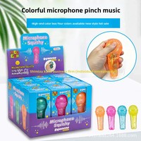 Jouet anti-stress en caoutchouc coloré en forme de microphone, gadget de décompression pour les plus de 14 ans, pour la libération de l'excès d'énergie