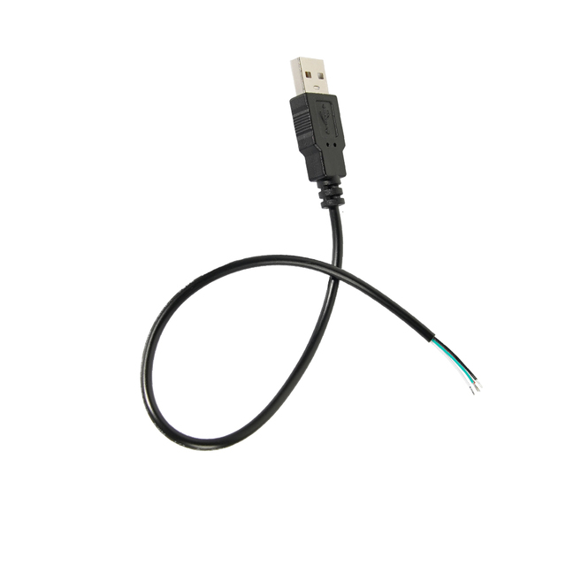 4-core Power Supply and Data Transmission, 28AWG, 0.3m, Braided Shield, for DIY Projects and Small Equipment Maintenance