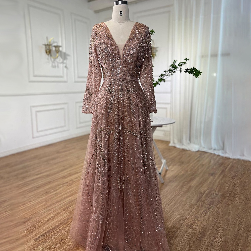 slim fit dress slacks Sheath Rose Gold Long Sleeve Backless Homecoming Dresses with Sequin C –  Hoprom main image 1