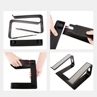 SMONAMA P68 Portable multi-fonction bureau Vertical support pour ordinateur portable ordinateur Riser détachable ergonomique en alliage d'aluminium support
