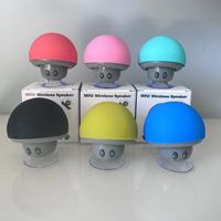 Mini Altavoz Portátil 5.3 con Forma de Hongo, Soporte para Teléfono con Ventosa Impermeable, Batería Integrada (200-500mAh) y Avisos de Voz
