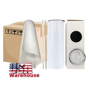 Vasos rectos irrompibles para sublimación DIY de 15oz, 20oz, 30oz, en blanco, desde almacén de EE. UU. - Product Image 1
