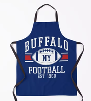 Tablier Go Buffalo City, cadeau pour les fans de sport américains, tablier rouge et bleu, Philadelphia Buffalo Pride, marchandises personnalisées, nouvelle arrivée