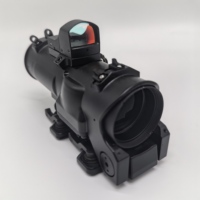 High Quality 1-4x Red Dot Locomotive Combination Dual-Purpose Adjustable Aluminum Waterproof Fully Multi Coated Tactical Scope