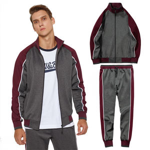 LS colección Otoño/Invierno transpirable poliéster cremallera béisbol Jersey conjunto para correr para hombres niños manga larga <span class=keywords><strong>2</strong></span> colores Patchwork - Product Image 2